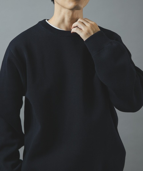 ITEMS URBANRESEARCH(アイテムズ アーバンリサーチ)の「高機能ニットクルーネックアンサンブル(ニット/セーター・メンズ・ネイビー/ダークグレー/ブラック/モカ・LARGE/MEDIUM)」の7枚目の写真