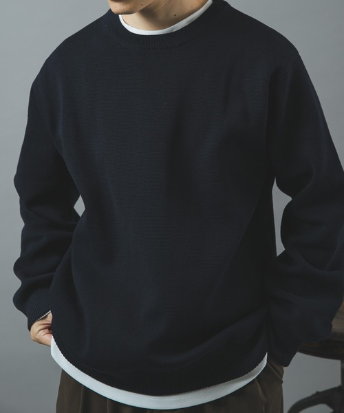 ITEMS URBANRESEARCH(アイテムズ アーバンリサーチ)の「高機能ニットクルーネックアンサンブル(ニット/セーター・メンズ・ネイビー/ダークグレー/ブラック/モカ・LARGE/MEDIUM)」の8枚目の写真