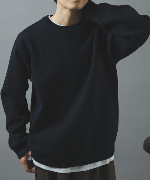 ITEMS URBANRESEARCH(アイテムズ アーバンリサーチ)の「高機能ニットクルーネックアンサンブル(ニット/セーター・メンズ・ネイビー/ダークグレー/ブラック/モカ・LARGE/MEDIUM)」の10枚目の写真
