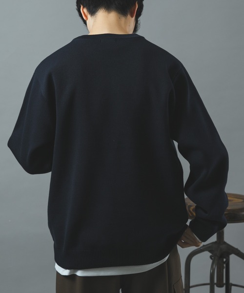 ITEMS URBANRESEARCH(アイテムズ アーバンリサーチ)の「高機能ニットクルーネックアンサンブル(ニット/セーター・メンズ・ネイビー/ダークグレー/ブラック/モカ・LARGE/MEDIUM)」の12枚目の写真