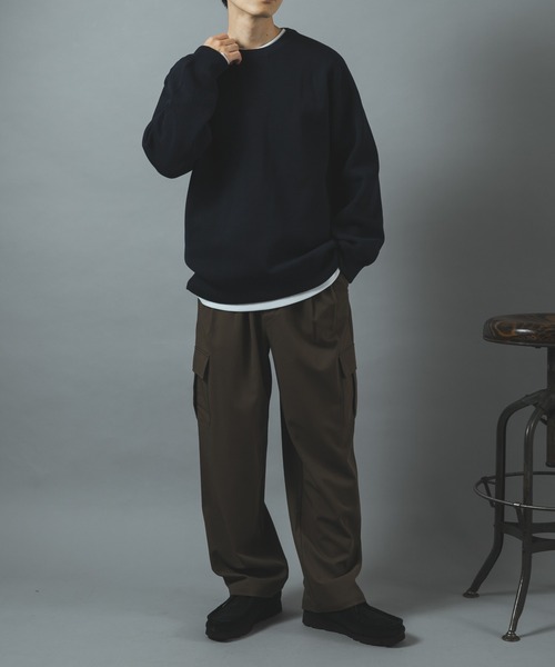 ITEMS URBANRESEARCH(アイテムズ アーバンリサーチ)の「高機能ニットクルーネックアンサンブル(ニット/セーター・メンズ・ネイビー/ダークグレー/ブラック/モカ・LARGE/MEDIUM)」の13枚目の写真