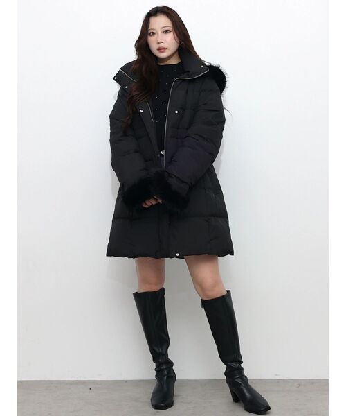 MERCURYDUO(マーキュリーデュオ)の「ホットフィックスボトルネックニット(ニット/セーター・レディース・イエロー/ピンク/ブラック・FREE)」の10枚目の写真