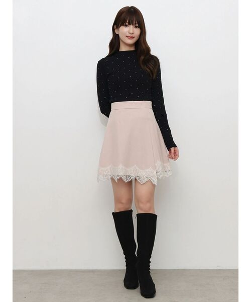 MERCURYDUO(マーキュリーデュオ)の「ホットフィックスボトルネックニット(ニット/セーター・レディース・イエロー/ピンク/ブラック・FREE)」の14枚目の写真