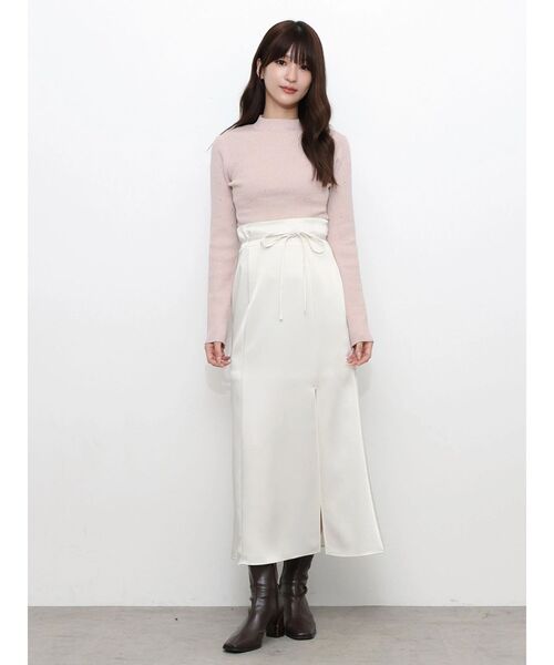 MERCURYDUO(マーキュリーデュオ)の「ホットフィックスボトルネックニット(ニット/セーター・レディース・イエロー/ピンク/ブラック・FREE)」の22枚目の写真