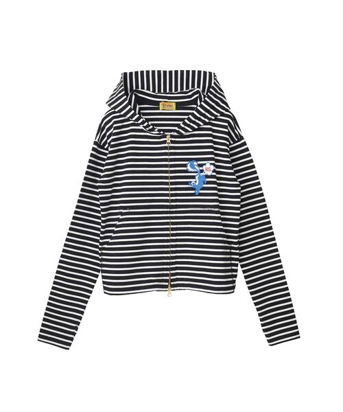 HYSTERIC GLAMOUR(ヒステリックグラマー)の「SKUNK CLUB パーカー(パーカー・レディース・チャコールグレー/ピンク/ブラック・FREE)」の2枚目の写真