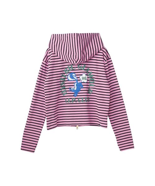 HYSTERIC GLAMOUR(ヒステリックグラマー)の「SKUNK CLUB パーカー(パーカー・レディース・チャコールグレー/ピンク/ブラック・FREE)」の4枚目の写真