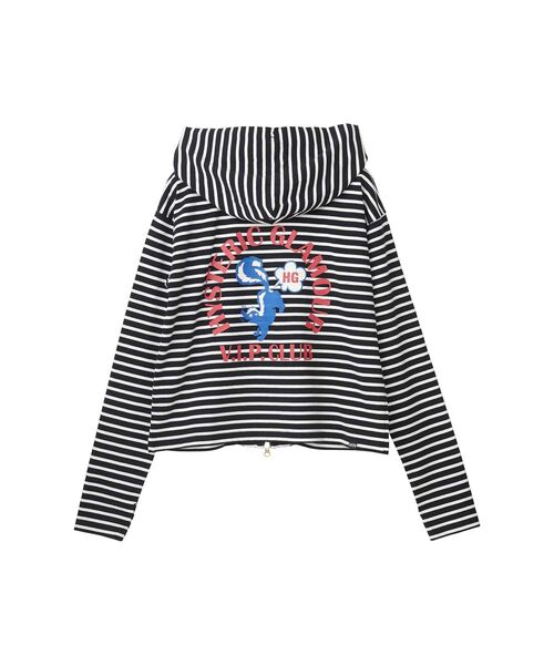HYSTERIC GLAMOUR(ヒステリックグラマー)の「SKUNK CLUB パーカー(パーカー・レディース・チャコールグレー/ピンク/ブラック・FREE)」の8枚目の写真