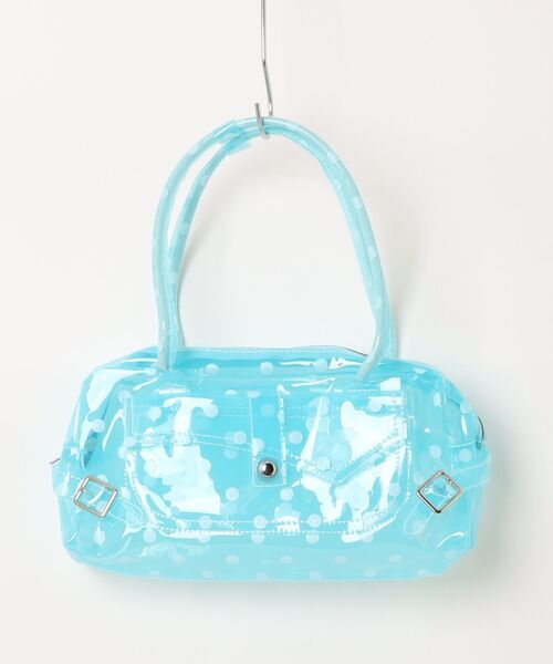 SPINNS(スピンズ)の「PVC ジェリーバッグ/JELLY BAG/ドット/2ベルト(ショルダーバッグ・レディース・パープル/ブルー・ONESIZE)」の2枚目の写真