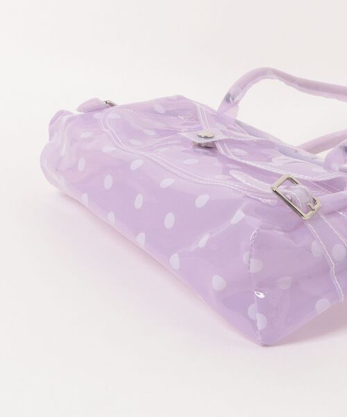 SPINNS(スピンズ)の「PVC ジェリーバッグ/JELLY BAG/ドット/2ベルト(ショルダーバッグ・レディース・パープル/ブルー・ONESIZE)」の10枚目の写真