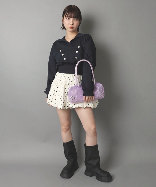 SPINNS(スピンズ)の「PVC ジェリーバッグ/JELLY BAG/ドット/2ベルト(ショルダーバッグ・レディース・パープル/ブルー・ONESIZE)」の5枚目の写真