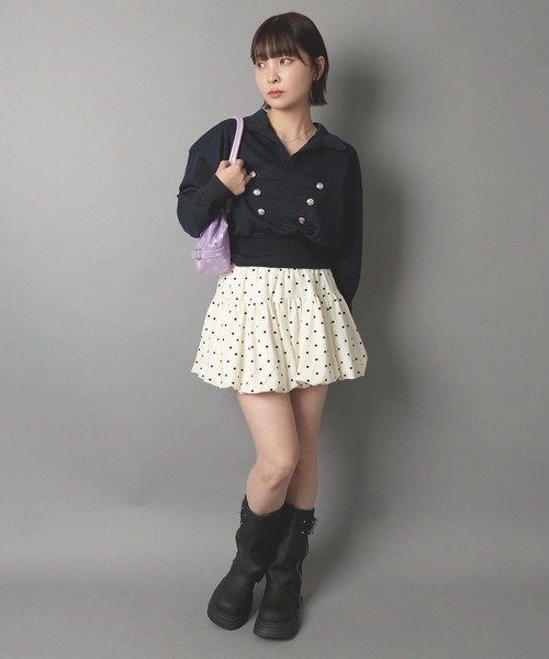 SPINNS(スピンズ)の「PVC ジェリーバッグ/JELLY BAG/ドット/2ベルト(ショルダーバッグ・レディース・パープル/ブルー・ONESIZE)」の7枚目の写真