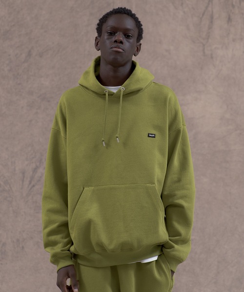 HUF(ハフ)の「huf eightynine FLEECE HOODIE(パーカー・メンズ・ブラック/アッシュグレー/オリーブ/ライトピンク・M/L/S/XXL/XL)」の3枚目の写真