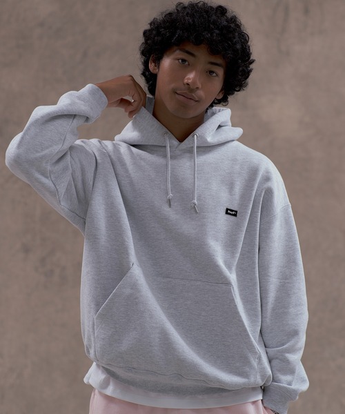HUF(ハフ)の「huf eightynine FLEECE HOODIE(パーカー・メンズ・ブラック/アッシュグレー/オリーブ/ライトピンク・M/L/S/XXL/XL)」の2枚目の写真