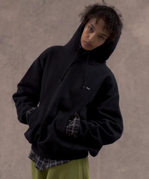 HUF(ハフ)の「huf eightynine FLEECE HOODIE(パーカー・メンズ・ブラック/アッシュグレー/オリーブ/ライトピンク・M/L/S/XXL/XL)」の20枚目の写真