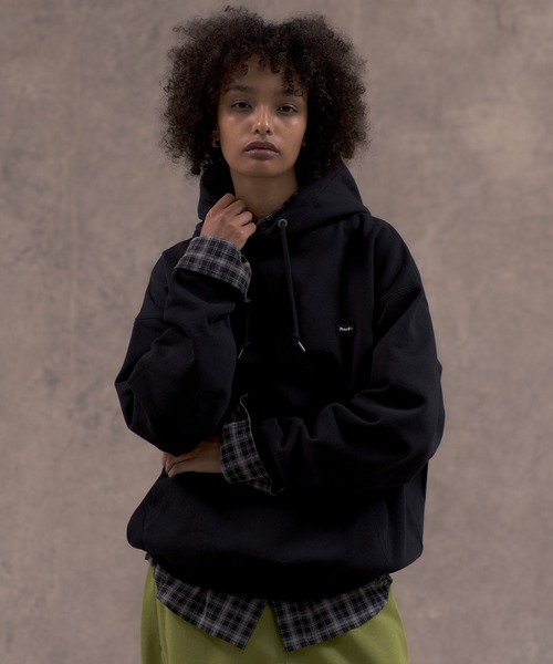 HUF(ハフ)の「huf eightynine FLEECE HOODIE(パーカー・メンズ・ブラック/アッシュグレー/オリーブ/ライトピンク・M/L/S/XXL/XL)」の19枚目の写真