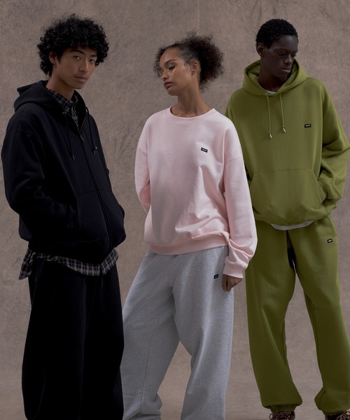 HUF(ハフ)の「huf eightynine FLEECE HOODIE(パーカー・メンズ・ブラック/アッシュグレー/オリーブ/ライトピンク・M/L/S/XXL/XL)」の14枚目の写真