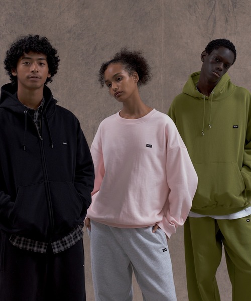 HUF(ハフ)の「huf eightynine FLEECE HOODIE(パーカー・メンズ・ブラック/アッシュグレー/オリーブ/ライトピンク・M/L/S/XXL/XL)」の16枚目の写真
