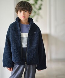 J.PRESS（ジェイプレス）の「【100-130cm】 スタンドカラー ボア ブルゾン（ブルゾン）」