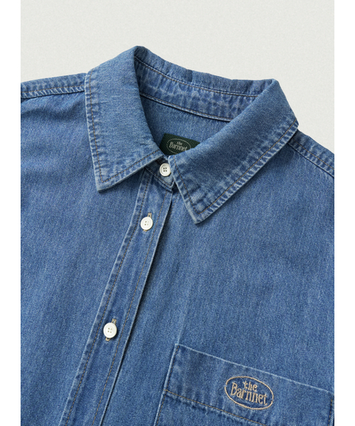 The Barnnet(ザバーネット)の「Grael オーバーサイズ ポケットデニムシャツ ブルー(シャツ/ブラウス・レディース・その他・SMALL/MEDIUM)」の3枚目の写真