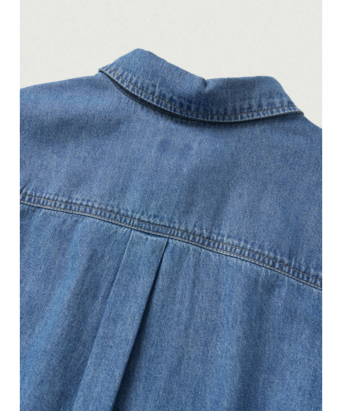 The Barnnet(ザバーネット)の「Grael オーバーサイズ ポケットデニムシャツ ブルー(シャツ/ブラウス・レディース・その他・SMALL/MEDIUM)」の6枚目の写真