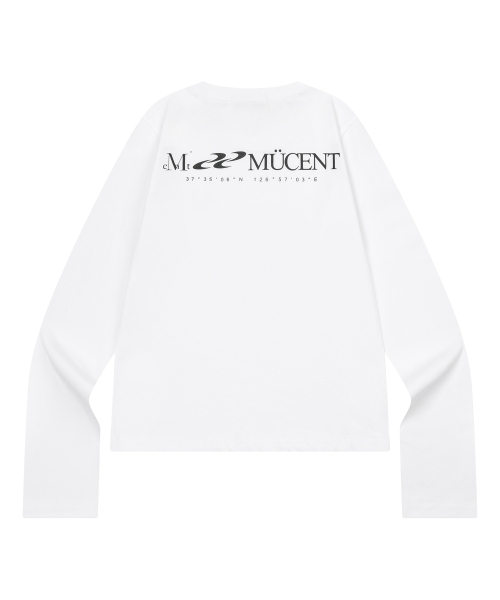 MUCENT(ムセント)の「ESSENTIALS バックロゴ ロングスリーブTシャツ(2カラー)(Tシャツ/カットソー・レディース・ホワイト/ブラック・FREE)」の7枚目の写真