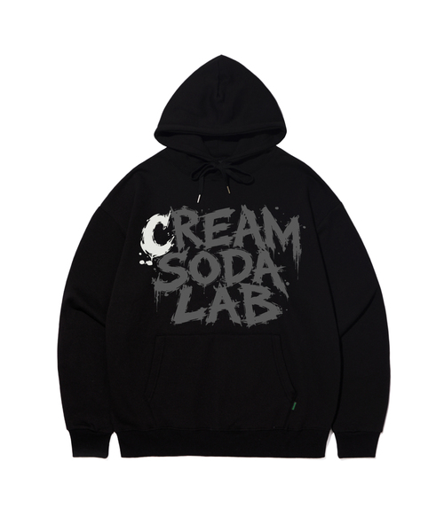 CREAM SODA LAB(クリームソーダラボ)の「インクスプラッシュフーディー(パーカー・レディース・ブラック/ネイビー/グレー/オートミール・MEDIUM/LARGE/X-LARGE)」の1枚目の写真
