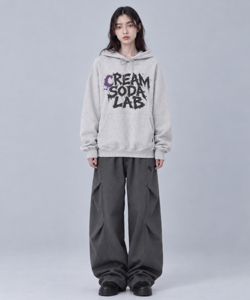 CREAM SODA LAB(クリームソーダラボ)の「インクスプラッシュフーディー(パーカー・レディース・ブラック/ネイビー/グレー/オートミール・MEDIUM/LARGE/X-LARGE)」の12枚目の写真