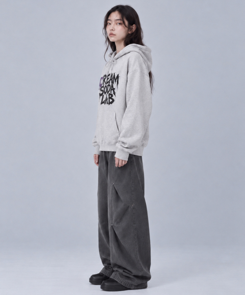 CREAM SODA LAB(クリームソーダラボ)の「インクスプラッシュフーディー(パーカー・レディース・ブラック/ネイビー/グレー/オートミール・MEDIUM/LARGE/X-LARGE)」の13枚目の写真