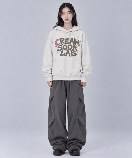 CREAM SODA LAB(クリームソーダラボ)の「インクスプラッシュフーディー(パーカー・レディース・ブラック/ネイビー/グレー/オートミール・MEDIUM/LARGE/X-LARGE)」の15枚目の写真