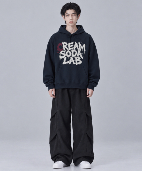 CREAM SODA LAB(クリームソーダラボ)の「インクスプラッシュフーディー(パーカー・レディース・ブラック/ネイビー/グレー/オートミール・MEDIUM/LARGE/X-LARGE)」の20枚目の写真