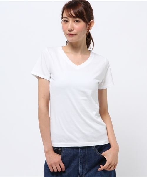 NATURAL BEAUTY BASIC（ナチュラルビューティーベーシック）の「CALIFORNIA COMPACT Tシャツ（Tシャツ/カットソー・レディース・ボルドー/ダークベージュ/ブラック/グレー/ホワイト・SMALL/MEDIUM）」の2枚目の写真