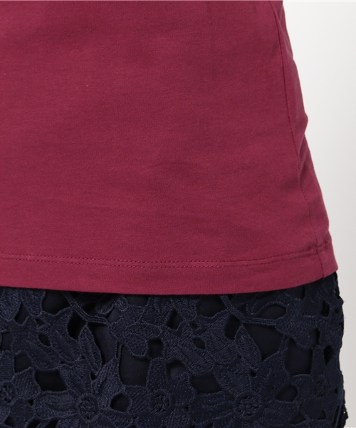 NATURAL BEAUTY BASIC（ナチュラルビューティーベーシック）の「CALIFORNIA COMPACT Tシャツ（Tシャツ/カットソー・レディース・ボルドー/ダークベージュ/ブラック/グレー/ホワイト・SMALL/MEDIUM）」の12枚目の写真