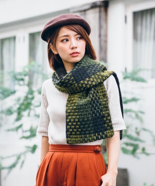 Bello(ベッロ)の「【Bello】MULTI COLOR WOOL BERET(ハンチング/ベレー帽)」|ブラウン