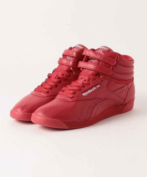 Reebok（リーボック）の「＜Reebok（リーボック）＞FREESTYLE HI OG LUX フリースタイル ハイ レザースニーカー ◆（スニーカー・レディース・ホワイト/ブラック/レッド・24.5cm/23cm/24cm/25cm/23.5cm）」の4枚目の写真