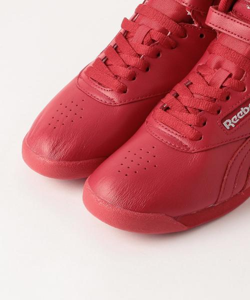 Reebok（リーボック）の「＜Reebok（リーボック）＞FREESTYLE HI OG LUX フリースタイル ハイ レザースニーカー ◆（スニーカー・レディース・ホワイト/ブラック/レッド・24.5cm/23cm/24cm/25cm/23.5cm）」の8枚目の写真