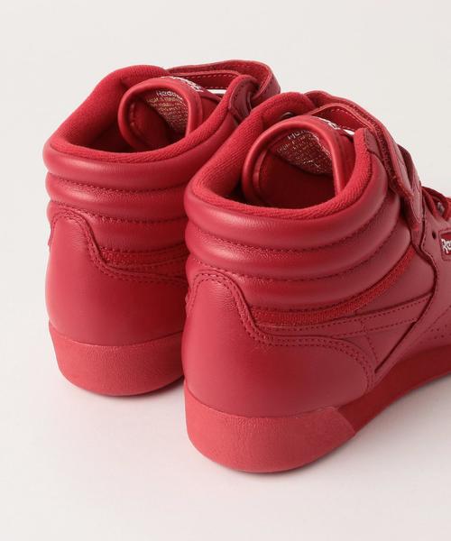 Reebok（リーボック）の「＜Reebok（リーボック）＞FREESTYLE HI OG LUX フリースタイル ハイ レザースニーカー ◆（スニーカー・レディース・ホワイト/ブラック/レッド・24.5cm/23cm/24cm/25cm/23.5cm）」の9枚目の写真