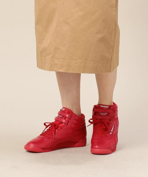 Reebok（リーボック）の「＜Reebok（リーボック）＞FREESTYLE HI OG LUX フリースタイル ハイ レザースニーカー ◆（スニーカー・レディース・ホワイト/ブラック/レッド・24.5cm/23cm/24cm/25cm/23.5cm）」の13枚目の写真