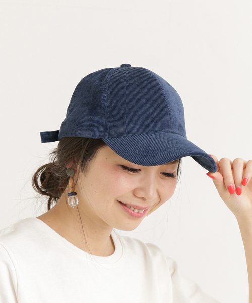 URBAN RESEARCH Sonny Label（アーバンリサーチサニーレーベル）の「サマーコーデュロイキャップ（キャップ・レディース・グレー/ネイビー/ベージュ/ライトピンク・ONE）」の4枚目の写真