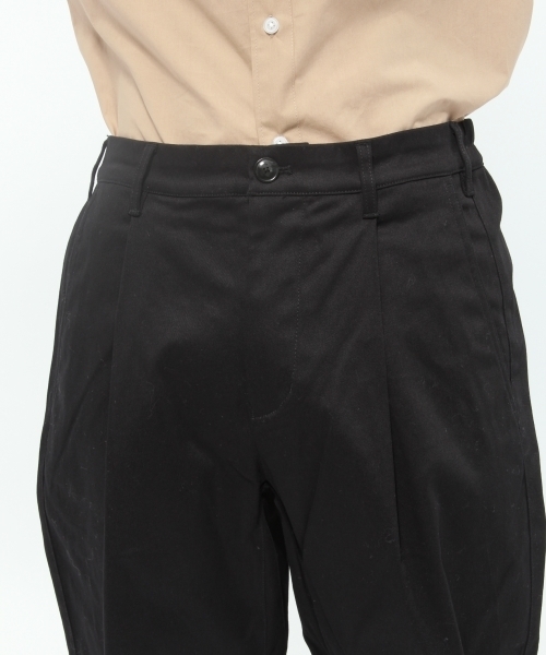 LAKOLE（ラコレ）の「【撥水防汚】ツイルワイドパンツ / LAKOLE（チノパンツ・メンズ・ブラック/オリーブ/ベージュ/ネイビー/ホワイト・SMALL/MEDIUM/LARGE）」の19枚目の写真