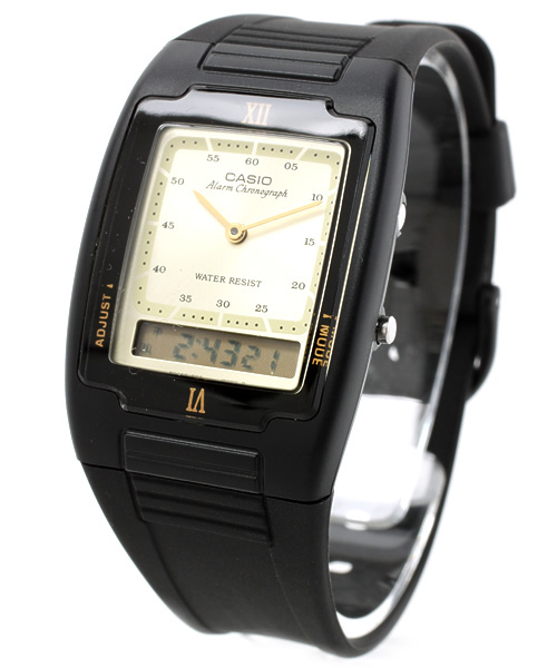 alcali(アルカリ)の「CASIO / 腕時計 <Ana-Digi> ≪サイト限定≫(アナログ腕時計・メンズ・ホワイト/ブラック/ゴールド・FREE)」の1枚目の写真
