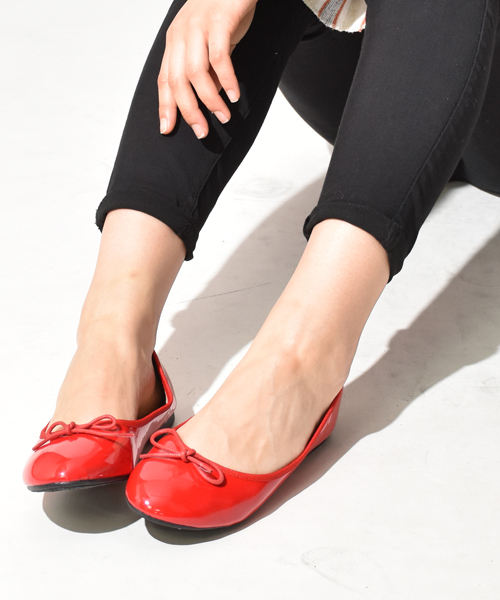 SVEC(シュベック)の「バレエシューズ SVEC / シュベック ballet shoes(バレエシューズ)」|レッド系その他