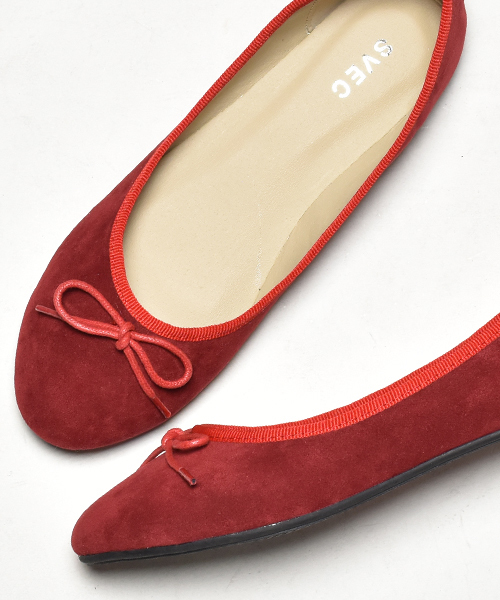 SVEC（シュベック）の「バレエシューズ ballet shoes / リボンパンプス（バレエシューズ・レディース・レッド系その他2/アニマル/レッド系その他/ブラック系その他/ベージュ系その他/レッド/アイボリー/ブラック/ブラック系その他2/ブルー系その他2/グレー/イエロー系その他2/ピンク系その他/ブルー系その他/ネイビー/ワイン/シルバー/ゴールド/ブラウン/レオパード/ブラック系その他3/ブラック系その他4/ゴールド系その他/ブラウン系その他2/ブラック系その他5/チョコ/グリーン/ホワイト・38/39/35/36/37/40）」の21枚目の写真