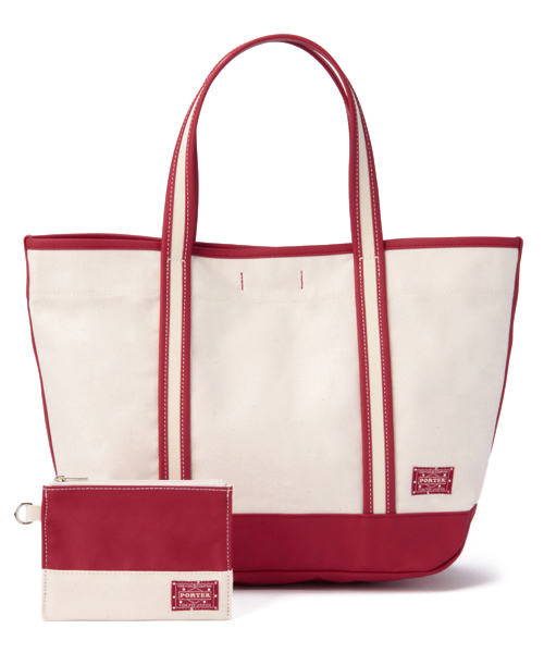 PORTER（ポーター）の「PORTER GIRL BOYFRIEND TOTE MEDIUM <B印 YOSHIDA SELECT>（トートバッグ・レディース・カーキ/ワイン/イエロー/オレンジ/グリーン系その他/レッド/ネイビー・ONE SIZE）」の5枚目の写真