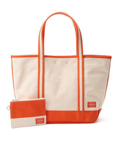 PORTER（ポーター）の「PORTER GIRL BOYFRIEND TOTE MEDIUM <B印 YOSHIDA SELECT>（トートバッグ・レディース・カーキ/ワイン/イエロー/オレンジ/グリーン系その他/レッド/ネイビー・ONE SIZE）」の7枚目の写真