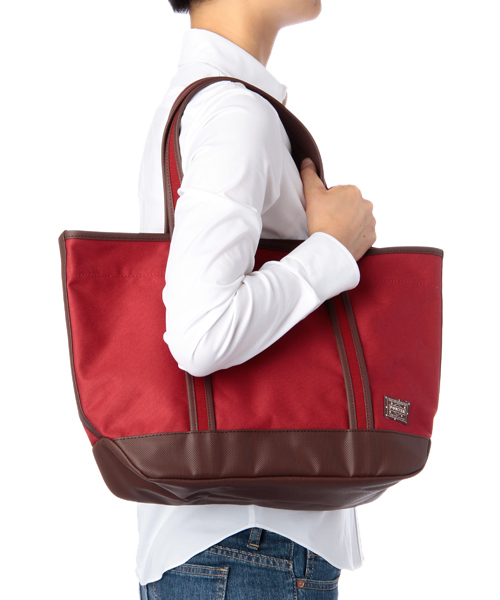 PORTER（ポーター）の「PORTER GIRL BOYFRIEND TOTE MEDIUM <B印 YOSHIDA SELECT>（トートバッグ・レディース・カーキ/ワイン/イエロー/オレンジ/グリーン系その他/レッド/ネイビー・ONE SIZE）」の18枚目の写真
