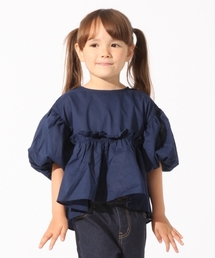 GLOBAL WORK | 【キッズ】フハクギャザーキリカエ7分袖/762091(シャツ/ブラウス)