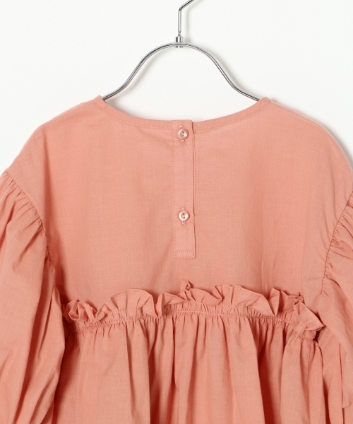 GLOBAL WORK（グローバルワーク）の「【キッズ】フハクギャザーキリカエ7分袖/762091（シャツ/ブラウス・キッズ・ピンク/ネイビー・SMALL/LARGE/MEDIUM/X-LARGE/XX-LARGE）」の11枚目の写真