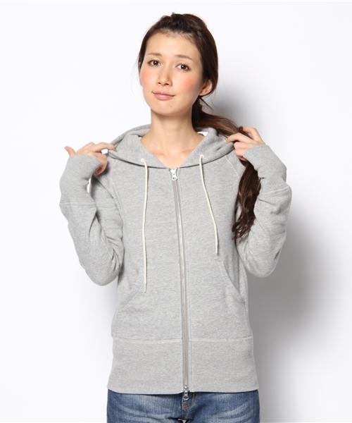 green label relaxing(グリーンレーベルリラクシング)の「GC Cウラキモウ パーカー(パーカー・レディース・グレー/ナチュラル・38/40)」の2枚目の写真