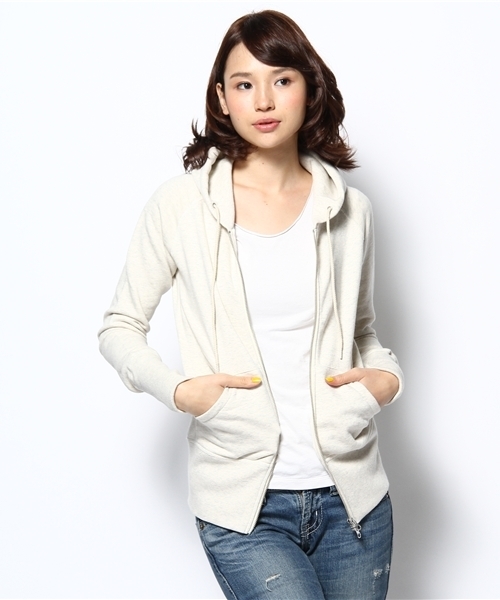 green label relaxing(グリーンレーベルリラクシング)の「GC Cウラキモウ パーカー(パーカー・レディース・グレー/ナチュラル・38/40)」の5枚目の写真