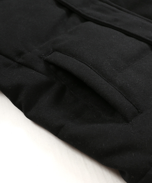 Rocky Monroe(ロッキーモンロー)の「ウール混メルトン ボリュームネック フードダウンジャケット(ダウンジャケット/コート・メンズ・ブラック/チャコール/ネイビー/グレー/キャメル/グレー系その他/ベージュ・L/M/S/XL/XXL)」の13枚目の写真